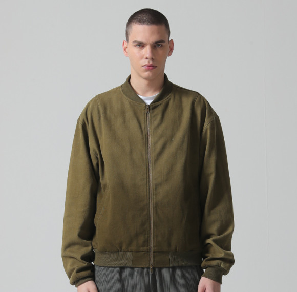 Custom Vintage Denim Baseball Jacket | Colour Gradient | 100% Cotton Fabric Jacket | Support OEM/ODM