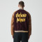 Custom Vintage Embroidery Baseball Jacket | Lettered Print | Patchwork Fabric | Support OEM/ODM
