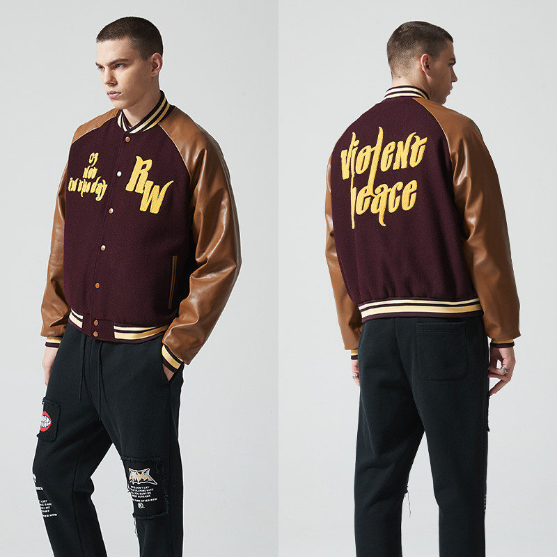 Custom Vintage Embroidery Baseball Jacket