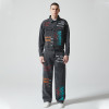 Custom Vintage Washed Denim Jacket & Jeans Set | Letter Print  | Denim (Stripe) Fabric | OEM & ODM