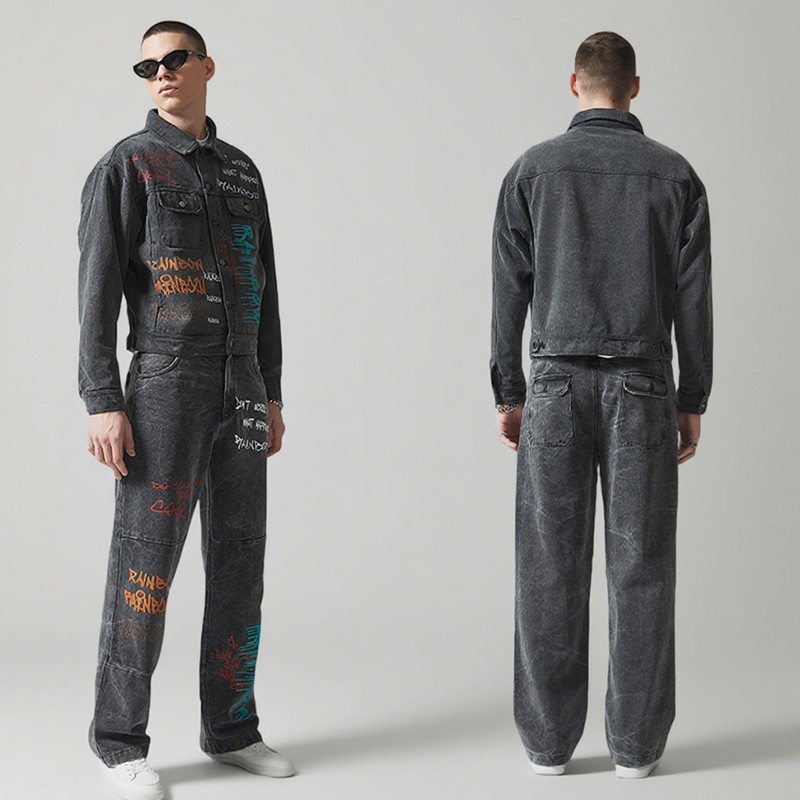 Custom Vintage Jacket & Jeans Sets
