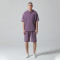 Custom Vintage Washed Hoodies and Shorts Sets | Letter Print  | Knitted Blended Fabric | OEM & ODM