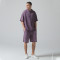 Custom Vintage Washed Hoodies and Shorts Sets | Letter Print  | Knitted Blended Fabric | OEM & ODM