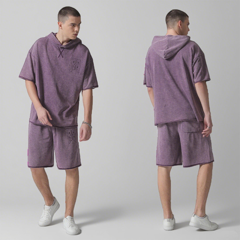 Custom Vintage Hoodies & Shorts Sets