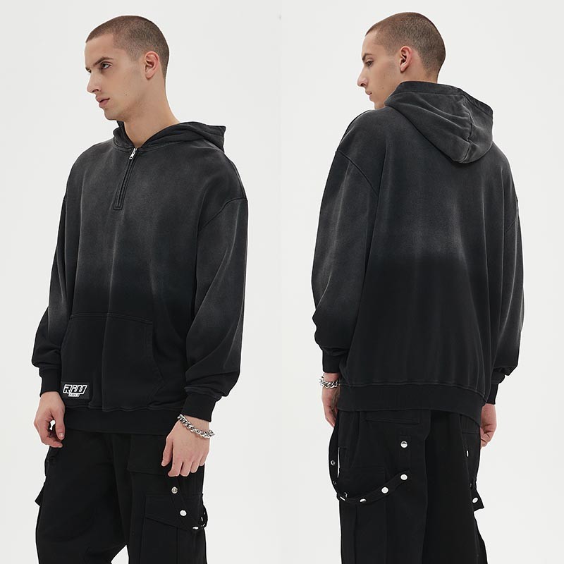 Custom Oversized Half Zip Hoodie