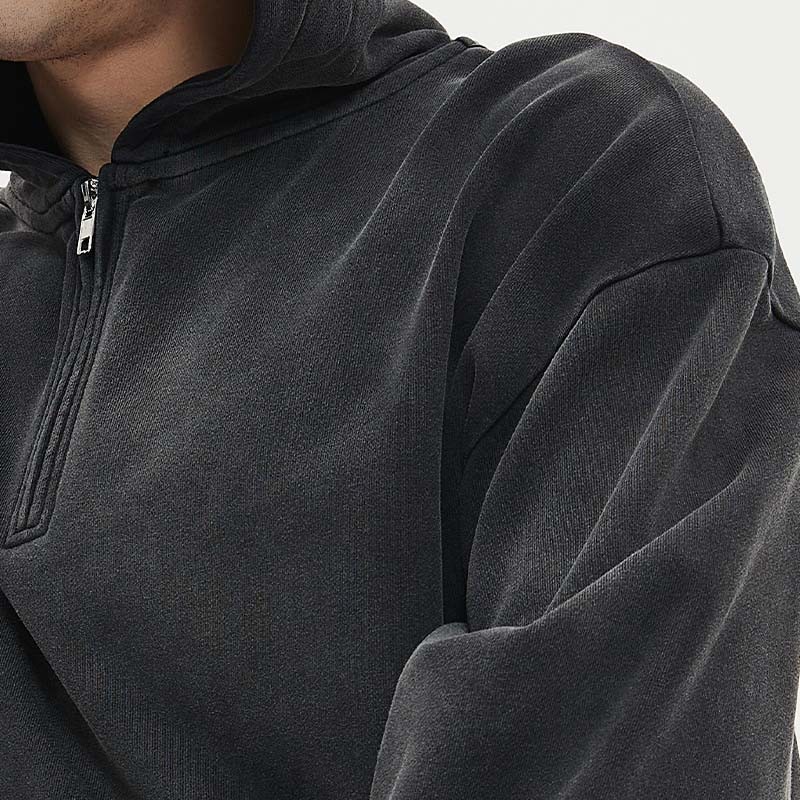 Custom Oversized Half Zip Hoodie