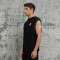 Custom Oversized Embroidery Sleeveless Hoodie | Skull Printed | 250G Cotton Fabrics | OEM/ODM