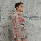 Custom Retro Street Skull Print Long Sleeve Hoodie | Skull Printed | 380G Cotton Fabrics | OEM/ODM