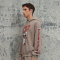 Custom Retro Street Skull Print Long Sleeve Hoodie | Skull Printed | 380G Cotton Fabrics | OEM/ODM