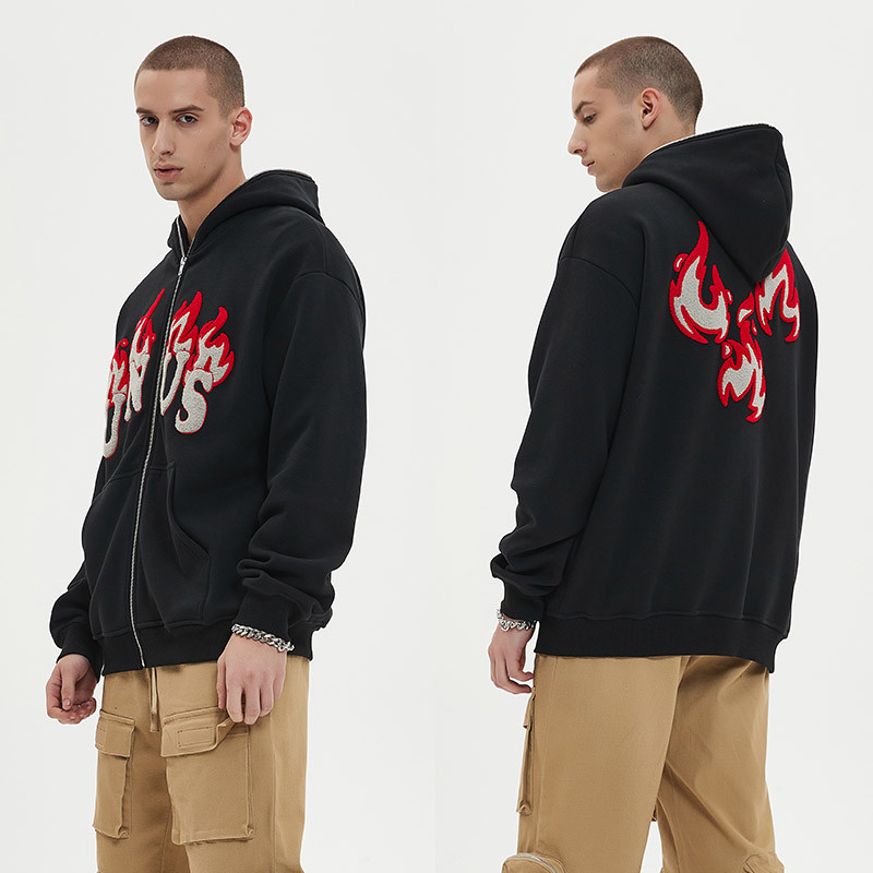 Custom Embroidered Zip Up Hoodies