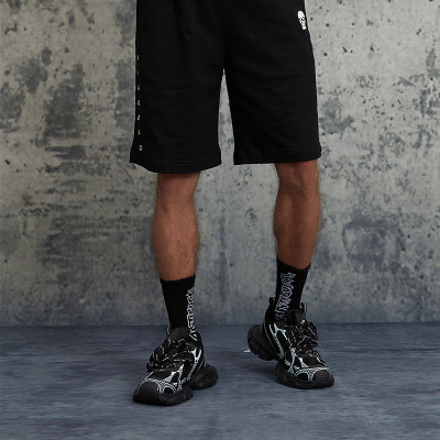 Custom Vintage Embroidery Shorts | Skull Print | 250G 100% Cotton Fabric | OEM/ODM