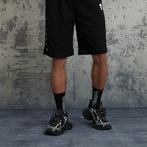 Custom Vintage Embroidery Shorts | Skull Print | 250G 100% Cotton Fabric | OEM/ODM