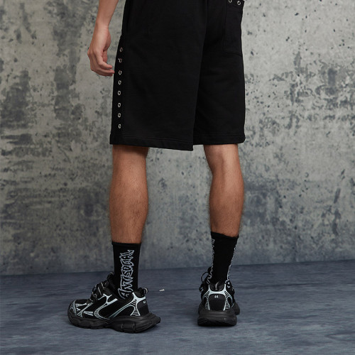 Custom Vintage Embroidery Shorts | Skull Print | 250G 100% Cotton Fabric | OEM/ODM