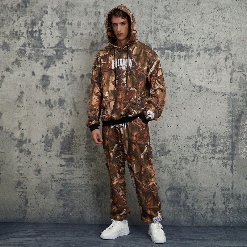 Custom Camouflage Cropped Hoodies & Sweatpants