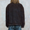 Custom Vintage Washed Cotton-Padded Jacket | Washed-out Effect | Blended Denim Fabric | OEM/ODM