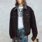 Custom Vintage Washed Cotton-Padded Jacket | Washed-out Effect | Blended Denim Fabric | OEM/ODM