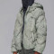 Custom Vintage Thick Puffer Jacket | Pleated Diamond Pattern | Dyed Woven Fabric | OEM/ODM