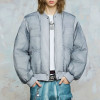Custom Vintage Bomber Puffer Jacket | Portrait Print | Camouflage Woven Fabric | OEM/ODM