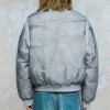 Custom Vintage Bomber Puffer Jacket | Portrait Print | Camouflage Woven Fabric | OEM/ODM
