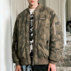Custom Vintage Bomber Cotton Jacket | Camouflage Print | Camouflage Woven Fabric | OEM/ODM
