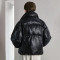 Custom Faux Two-Piece Thick Cotton Jacket | Mock Neck Design | Camouflage Woven Fabric | OEM/ODM