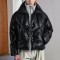 Custom Faux Two-Piece Thick Cotton Jacket | Mock Neck Design | Camouflage Woven Fabric | OEM/ODM