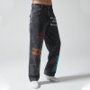 Custom Vintage Washed Jeans | Letter Printed | 100% Cotton Denim Fabric | OEM/ODM