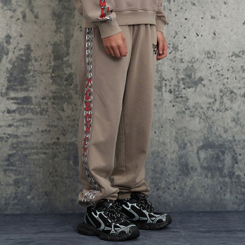 Custom Vintage Sporty Pants | Washed & Embroidery | 100% Cotton Knitted Fabric | OEM/ODM Service