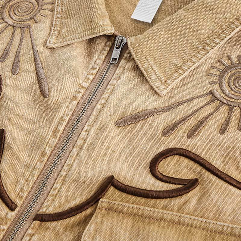Custom Washed Vintage Women Jacket