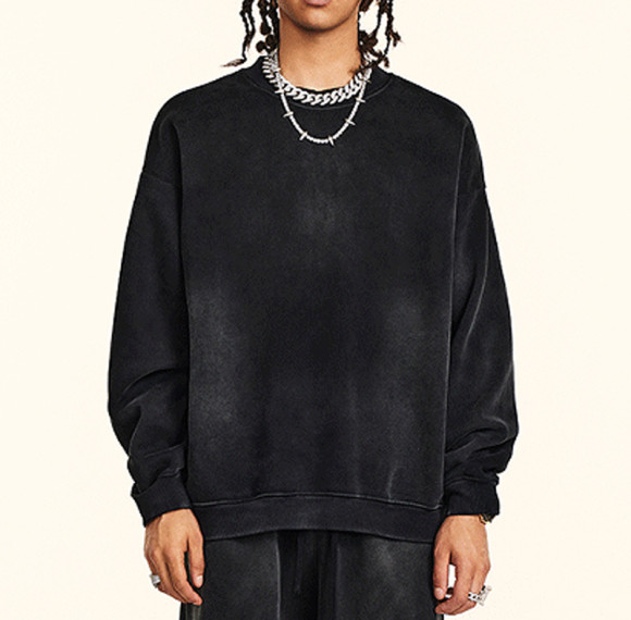 Custom Vintage Oversized Fleece Hoodie | Color Gradient Effect | Blended Fleece Fabric | OEM/ODM