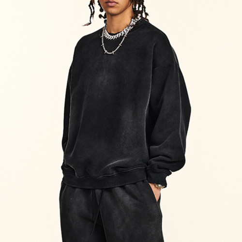 Custom Vintage Oversized Fleece Hoodie | Color Gradient Effect | Blended Fleece Fabric | OEM/ODM