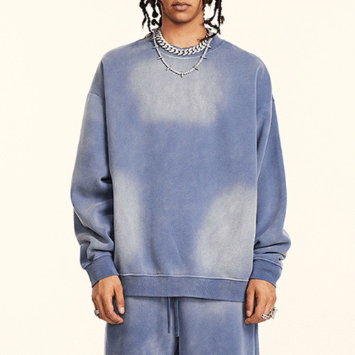 Custom Vintage Oversized Fleece Hoodie | Color Gradient Effect | Blended Fleece Fabric | OEM/ODM