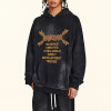 Custom Vintage Washed Oversized Hoodie | Sun Dried & DTG Print | 370G Knit Fabric | OEM/ODM