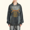 Custom Vintage Washed Oversized Hoodie | Sun Dried & DTG Print | 370G Knit Fabric | OEM/ODM