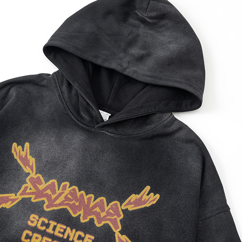 Custom Washed Vintage Printed Hoodies