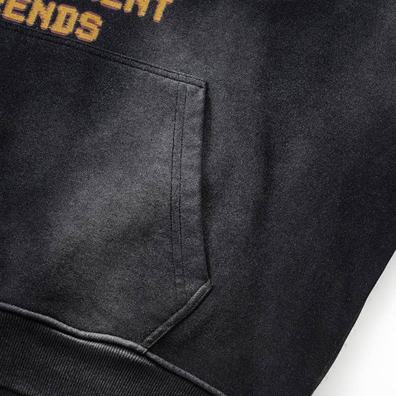 Custom Washed Vintage Printed Hoodies