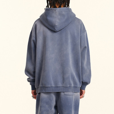 Custom Vintage Thick Oversized Hoodie | Sun Dried & DTG Print | 332G Knit Fabric | OEM/ODM