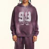 Custom Vintage Thick Oversized Hoodie | Sun Dried & DTG Print | 332G Knit Fabric | OEM/ODM