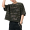 Custom Vintage Boxy T-shirts | Camouflage T-shirt | 270GSM 100% Cotton Knit Fabric | OEM/ODM