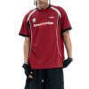 Custom Oversized Fit Mesh T-shirt | Jersey T-shirt | Patchwork & Screen Printing | OEM/ODM
