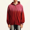 Custom Fleece Full Zip Hoodies | Sun Faded | 370g Fleece Fabric | OEM/ODM