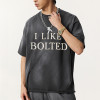 Custom Vintage Washed Oversized T-shirt | Letter Print | Sun Dried & DTG & Rhinestone | OEM T-shirts
