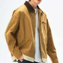 Custom Vintage Detroit Jacket | Washed & Patchwork Process | Patchwork Fabric | Support OEM, ODM