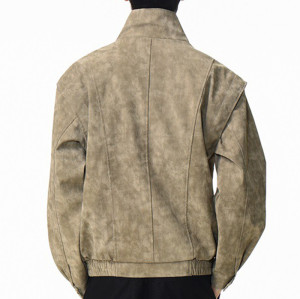 Custom Vintage Leather Jacket | Washed | Leather Fabric | Support OEM/ODM