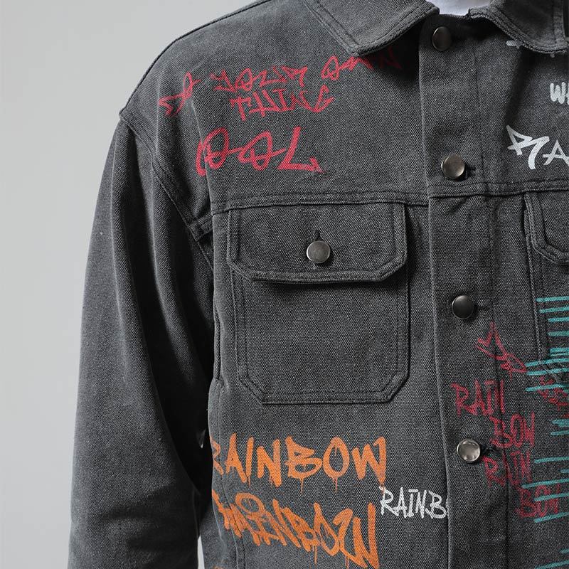 Custom Vintage Washed Denim Jacket