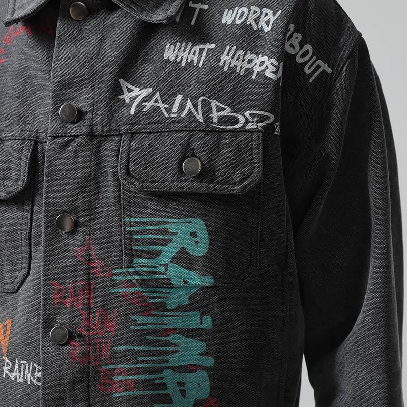Custom Vintage Washed Denim Jacket