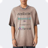 Custom Vintage Washed T-shirt | Washed & DTG Letter Print & Distressed | 100% Cotton | OEM/ODM T-shirts