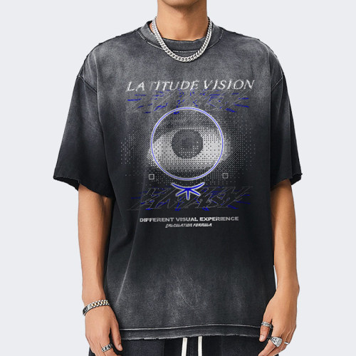 Custom Vintage Washed T-shirt | Washed & DTG & Distressed | 100% Cotton 300grams | OEM/ODM T-shirts