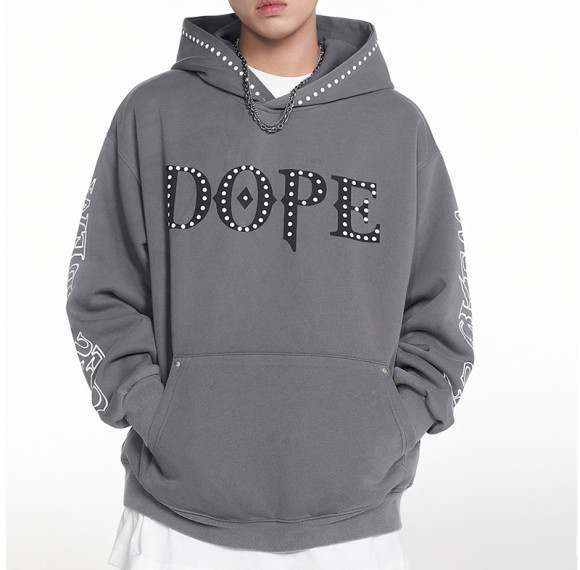 Custom Vintage Boxy Hoodie | Washed & Puff Print | Blended Fabric | OEM/ODM