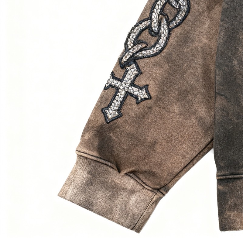 Washed Cotton Pullover Hoodies